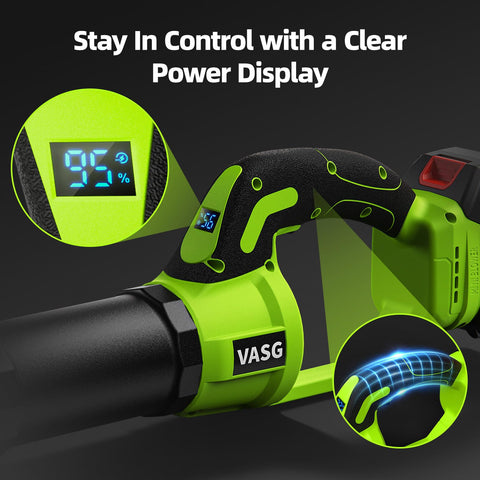 VASG twist-lock nozzle extends reach without tools for flexible cleanup.
