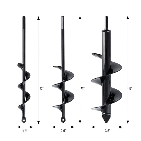 VASGOR bulb planting auger 2-6x12 digs bedding plant holes