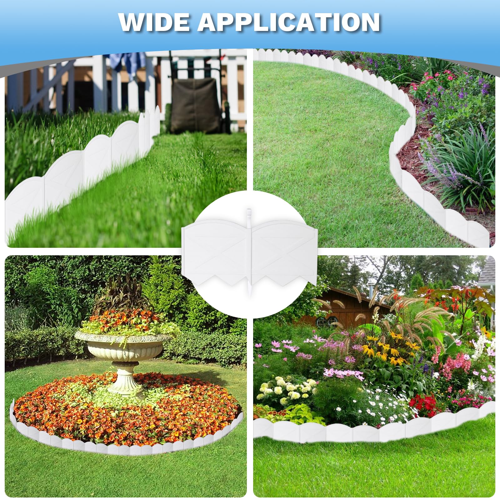 Vashly durable, weather-resistant border for outdoor edges.