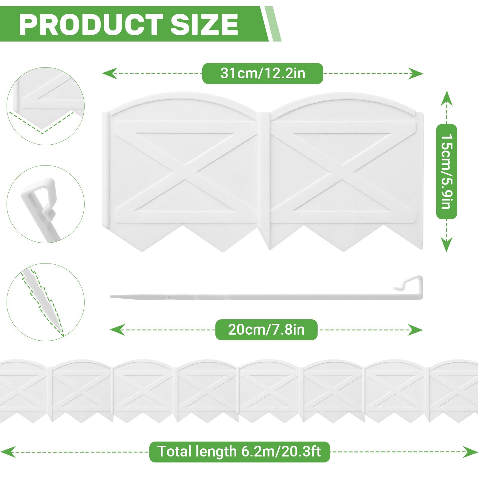 Vashly circular and arc layouts show flexible DIY edging options.