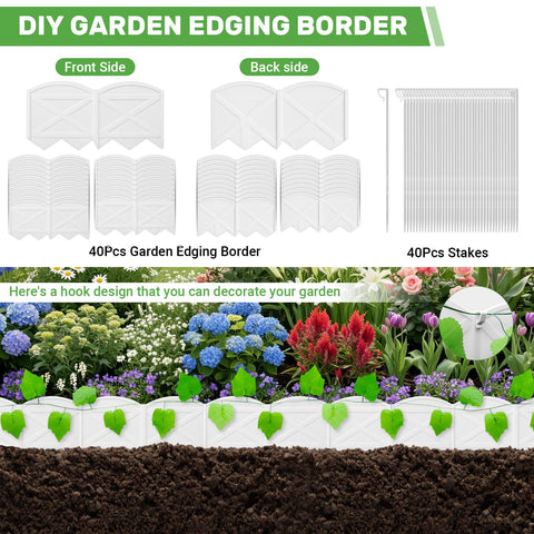 Vashly edging borders lawns, paths, and rock gardens with style.