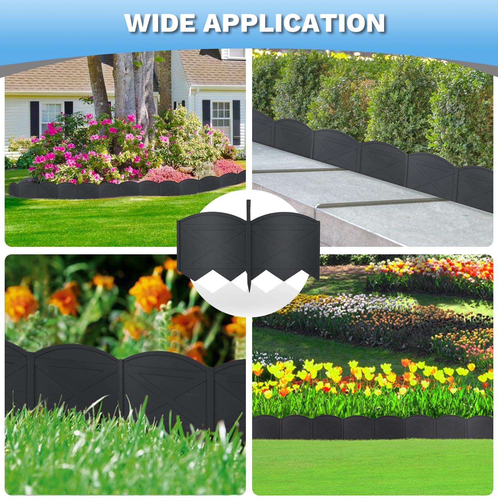 Vashly No-Dig stakes secure borders quickly and reliably.