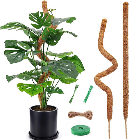 Vastcury moss pole 25 inch bendable supports climbing monstera for upward growth