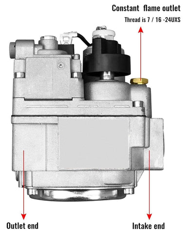 Vaticas gas valve capacity detail communicates support for up to 720000 BTU in diverse setups.
