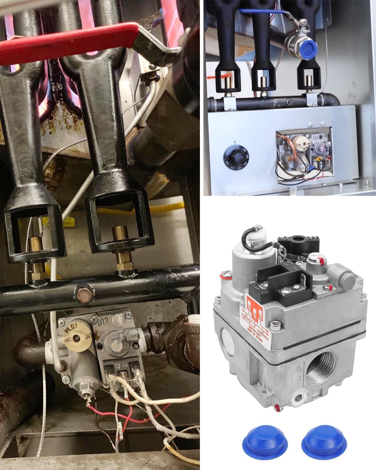 Vaticas installation-ready gas valve shows flexible mounting for easy home integration.