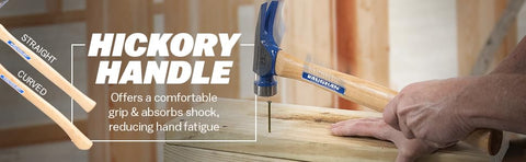 Vaughan double-bit axe handle with wedges included for quick installation.