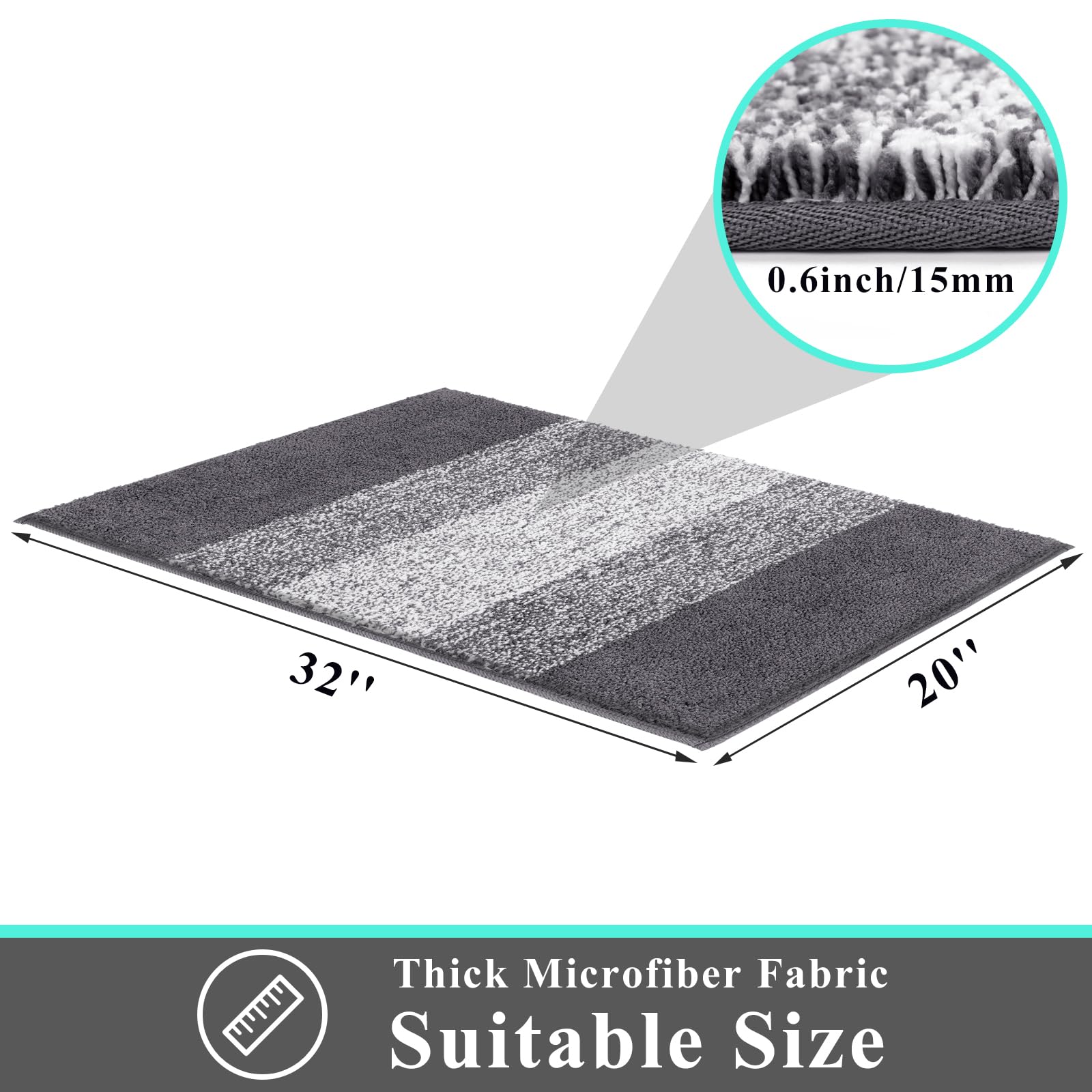 Vaukki doormat with non-slip backing reduces slips on dry floors