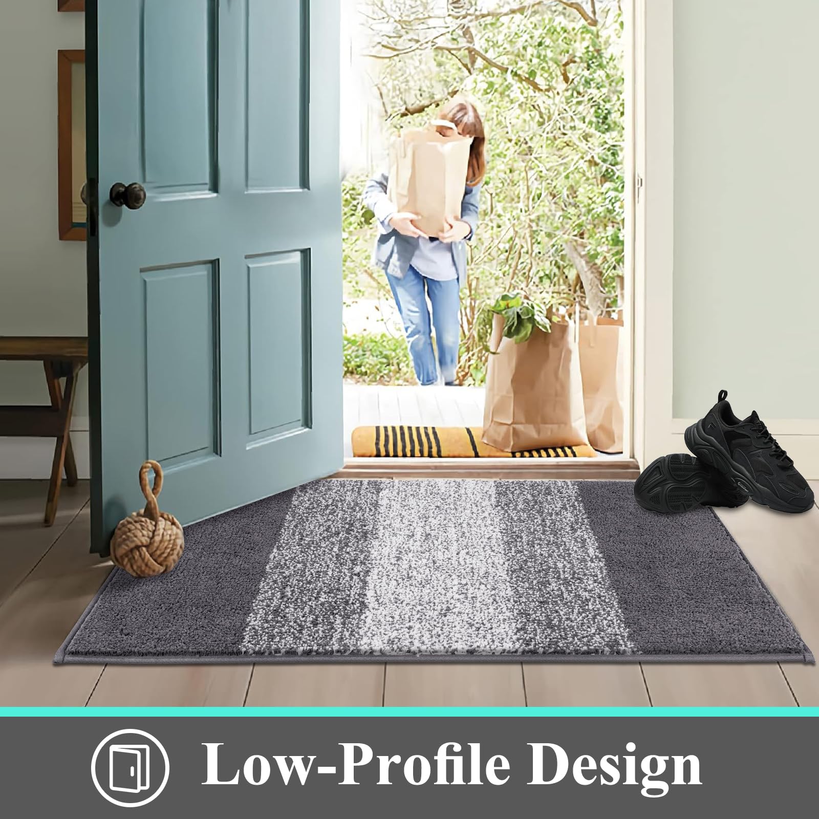 Vaukki indoor entryway mat suits kitchen, bathroom, and laundry areas