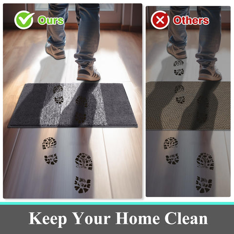 Vaukki pet mat helps keep muddy paws inside