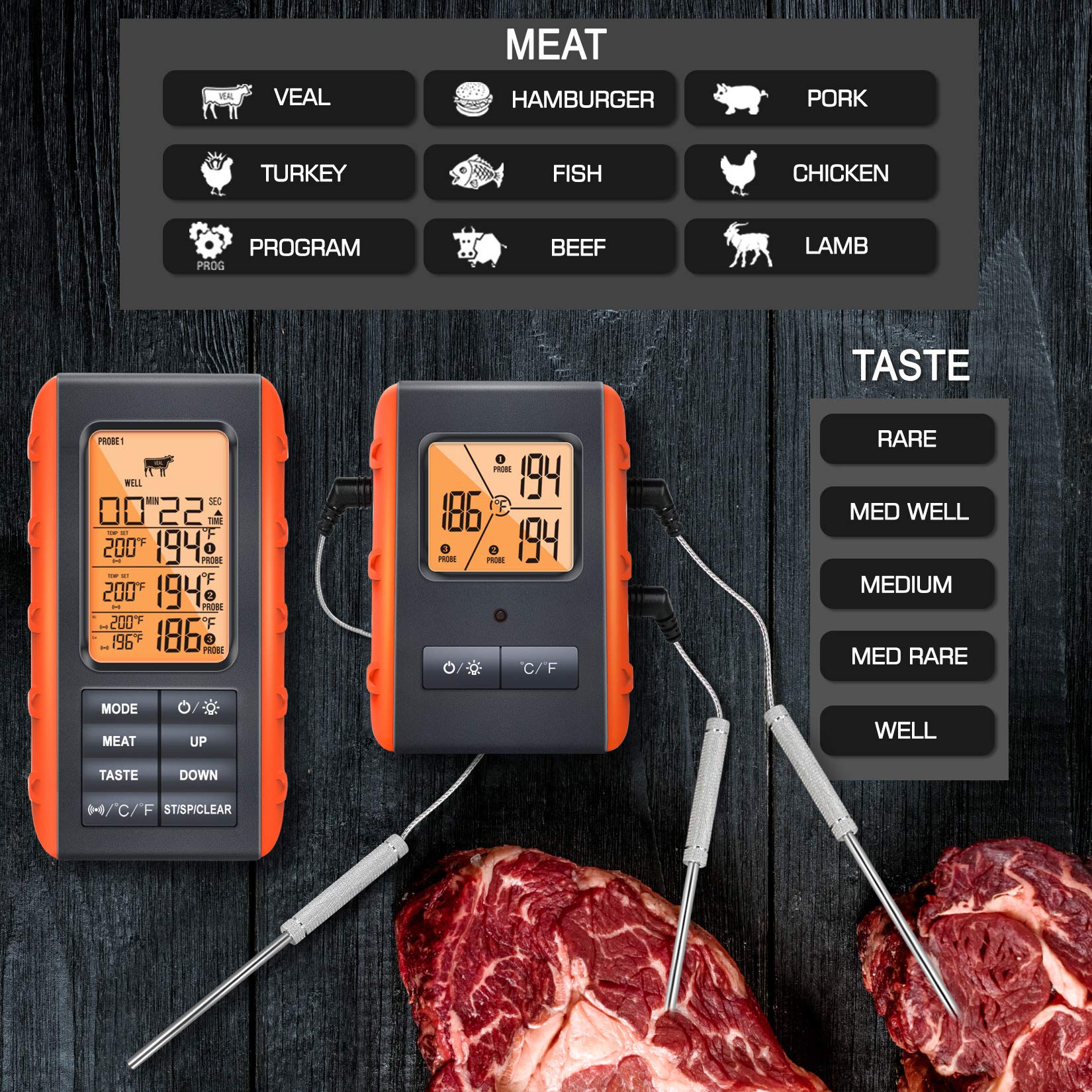 VAUNO ideal for grilling, smoking, and oven use.