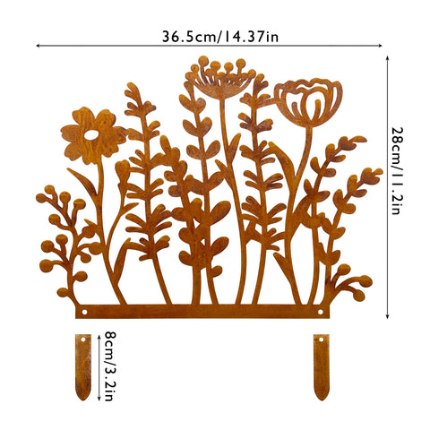 Vausart decorative garden stake adds fence topper charm for porches