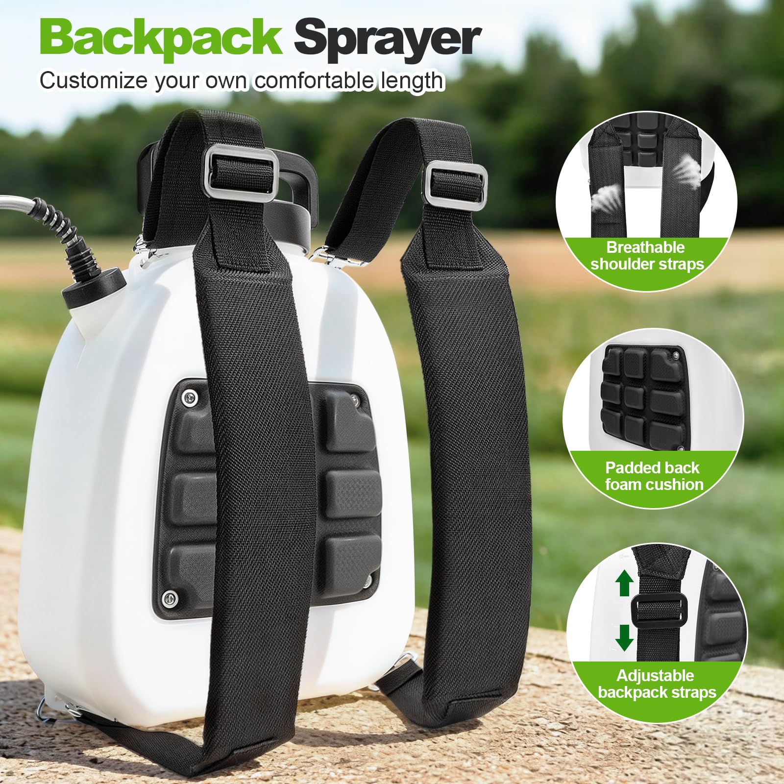 VAXMAY ergonomic backpack straps reduce shoulder strain during use.