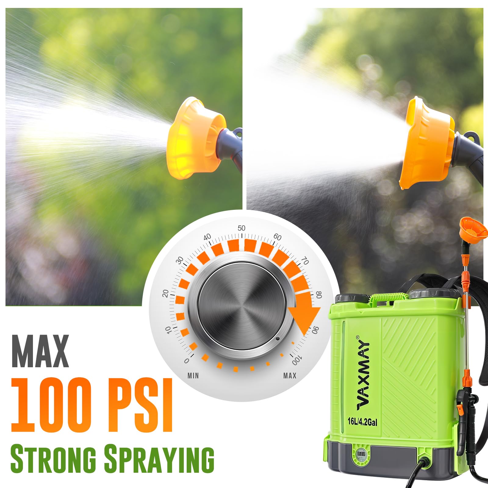 VAXMAY five-nozzles set for mist to jet spraying