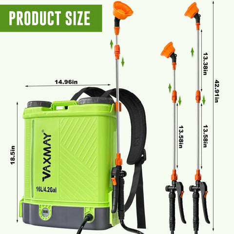 VAXMAY included battery charger for quick setup