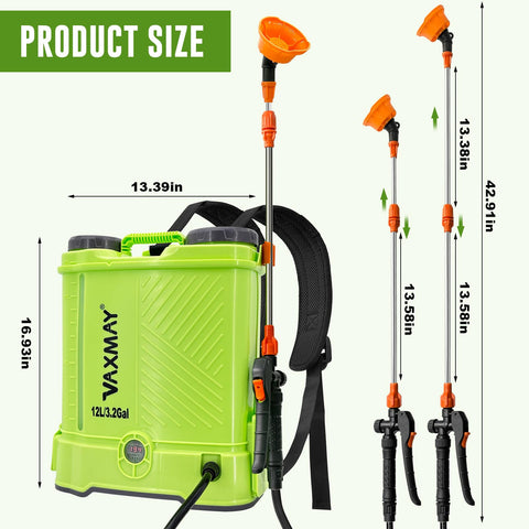 VAXMAY translucent tank with level indicator for easy refills.