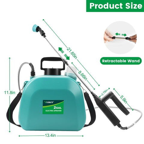 VAXMAY easy to clean sprayer with quick disassembly.