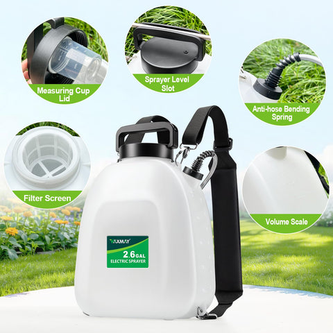 VAXMAY wide-mouth tank with clear measurements for easy mixing.