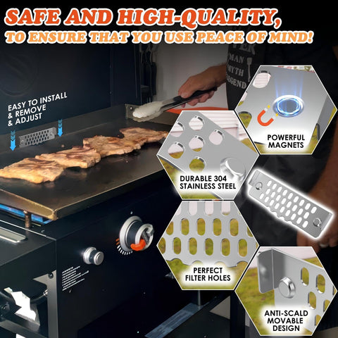 Compatible Blackstone griddle accessory by VAYAGARDEN for iron griddles