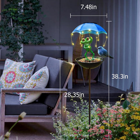 Vbioa night-time frog lights provide decorative ambience along your walkway.