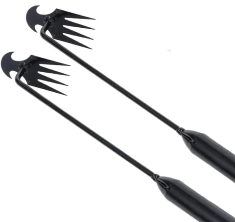 VBQFDPH weed puller with a 16-inch handle and 4-prong head for standing-friendly weeding