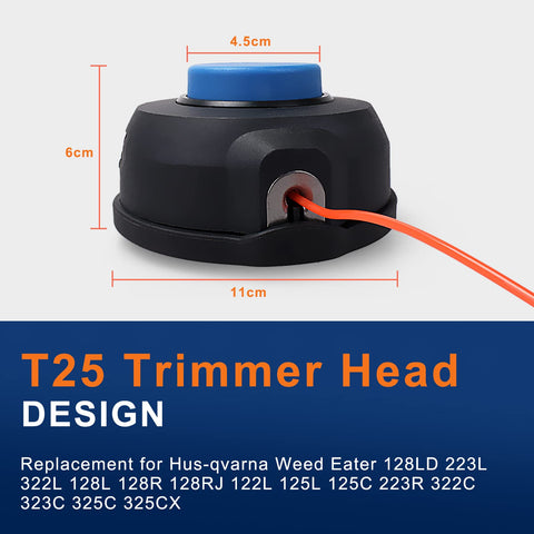 VBSYBO double-line design improves line feed and minimizes re-spooling.