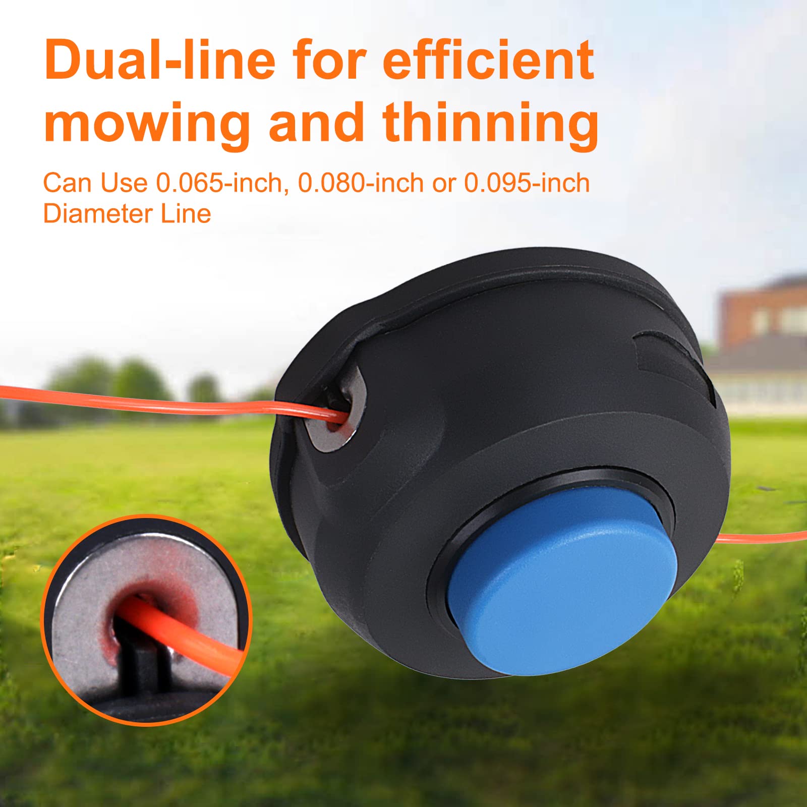 VBSYBO T25 trimmer head, easy replacement for Husqvarna and compatible models.