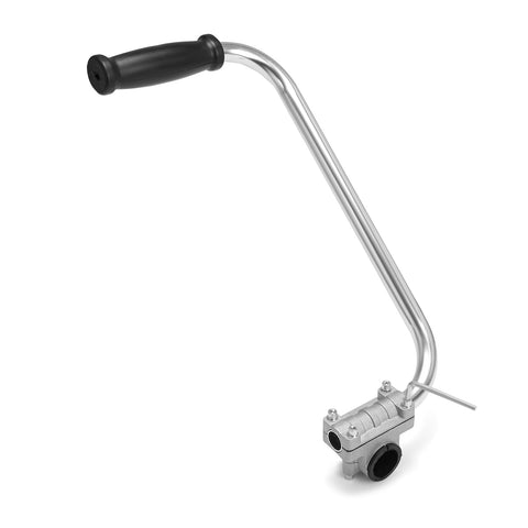 VBSYBO back-saver adjustable clamp demonstrates flexible height and angle adjustments.