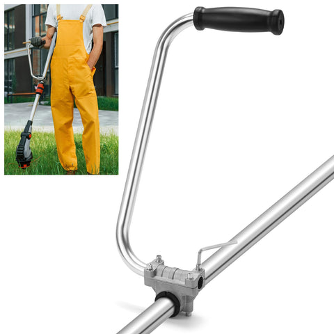 VBSYBO back-saver handle on STIHL for improved grip during trimming.
