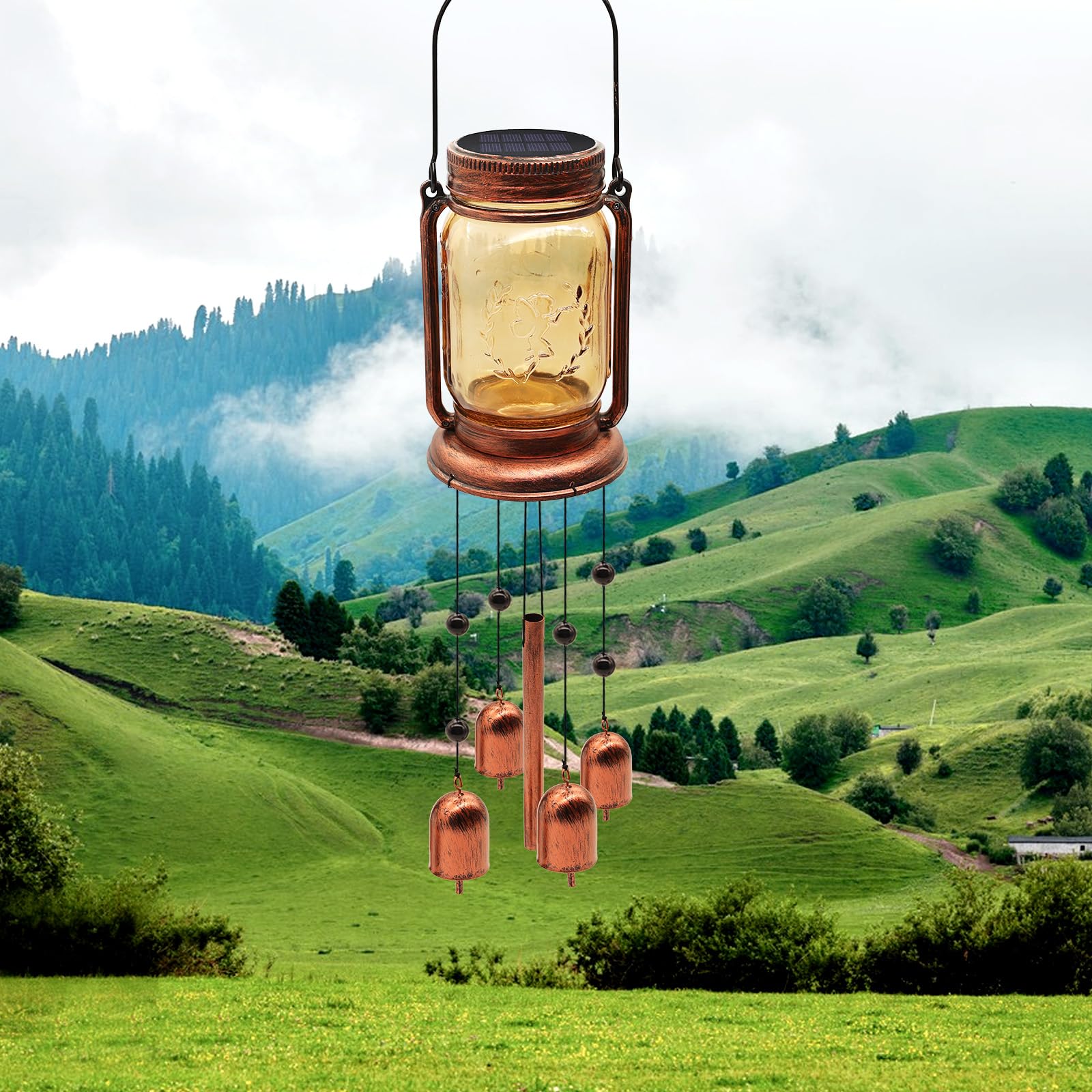 Vcdsoy mason jar wind chime as a thoughtful gift for Mom or Grandma