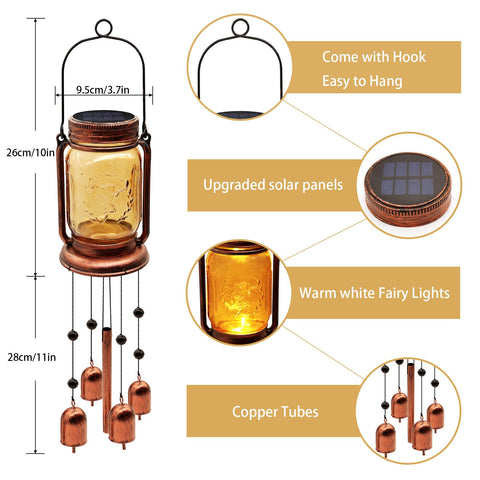 Vcdsoy IP65 waterproof wind chime standing up to rain while singing