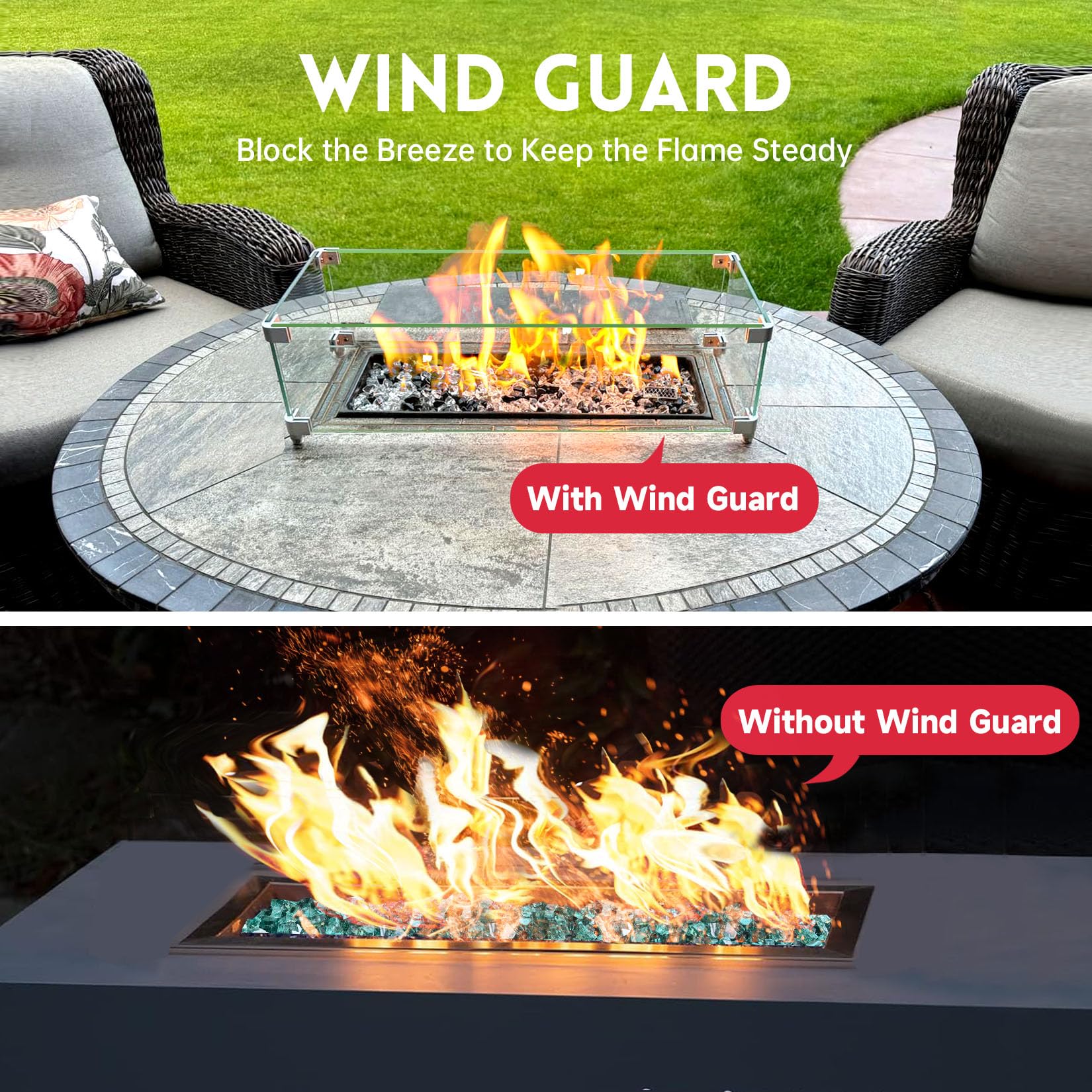 vchin aluminum brackets and rubber feet keep surfaces secure.