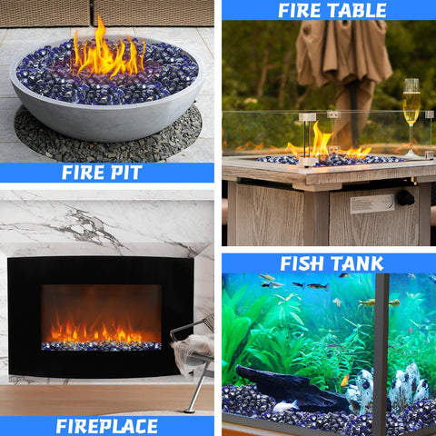 vchin fire glass beads ideal for garden decor and patio lighting