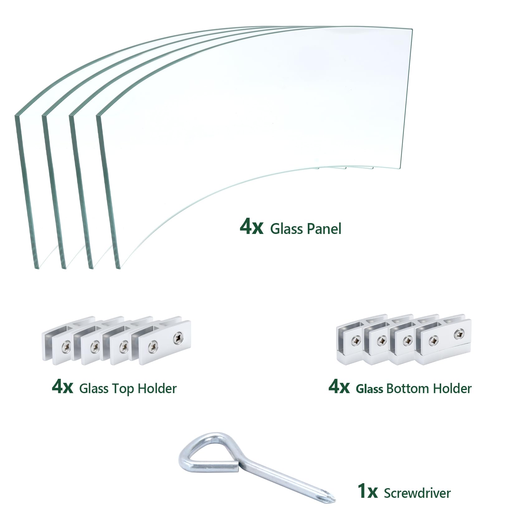 Vchin wind guard aluminum brackets secure a sturdy frame.