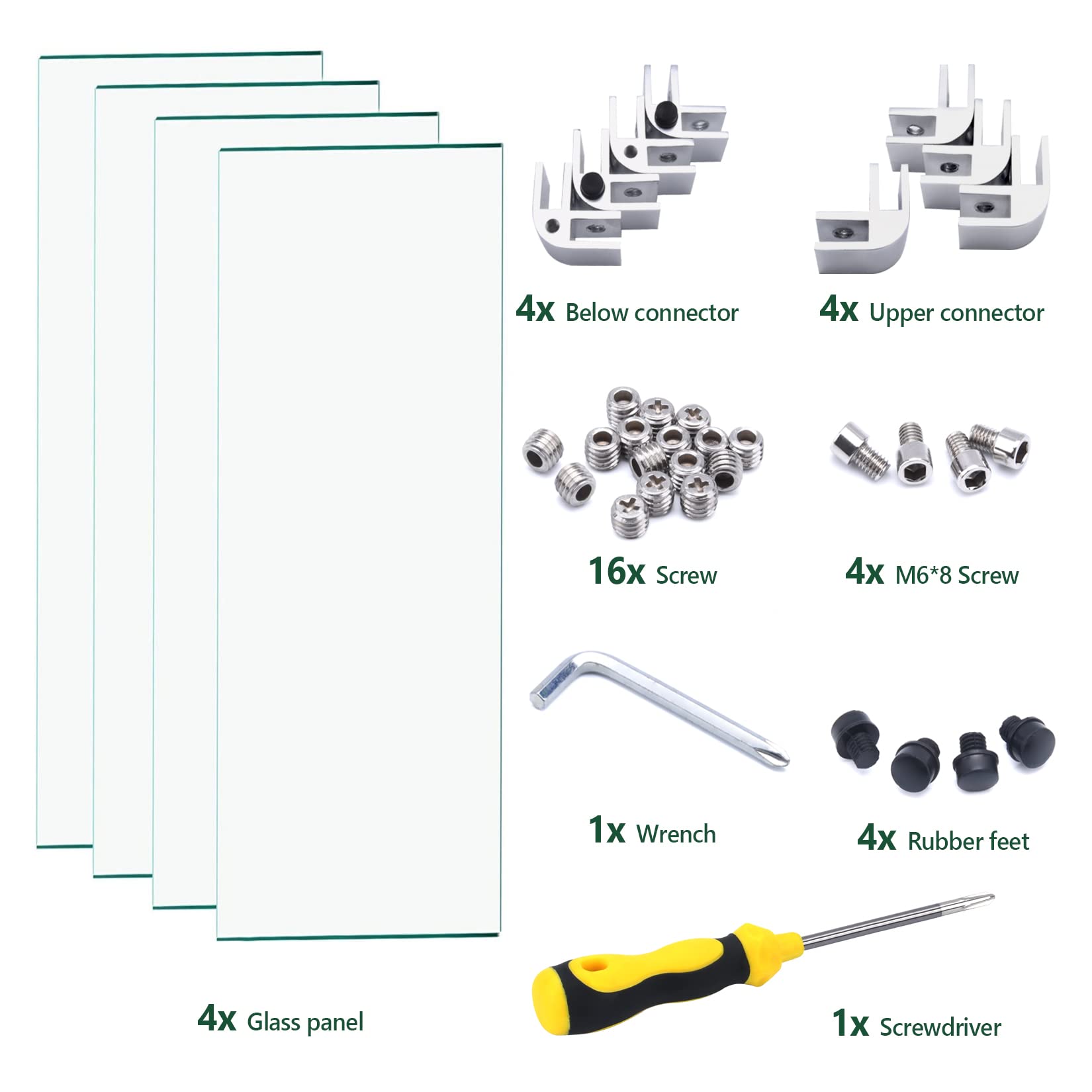 Vchin Fire Pit Wind Guard ready-to-use kit supports wind resistance and balanced flames.