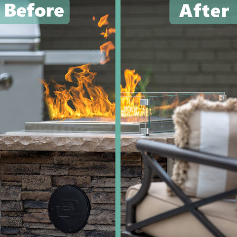 Vchin Fire Pit Wind Guard hardware ensures precise screws and clips fit securely.