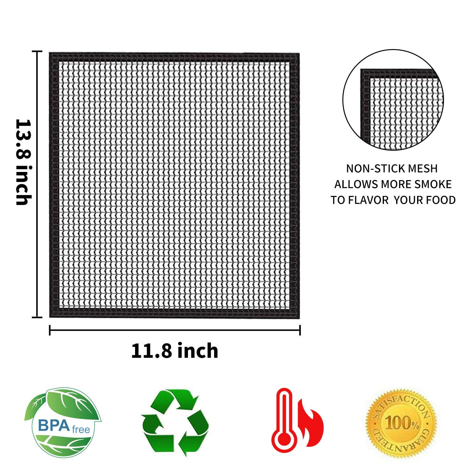 VCHOMY nonstick grill mats 11-8x13-8 inches for easy cleanup
