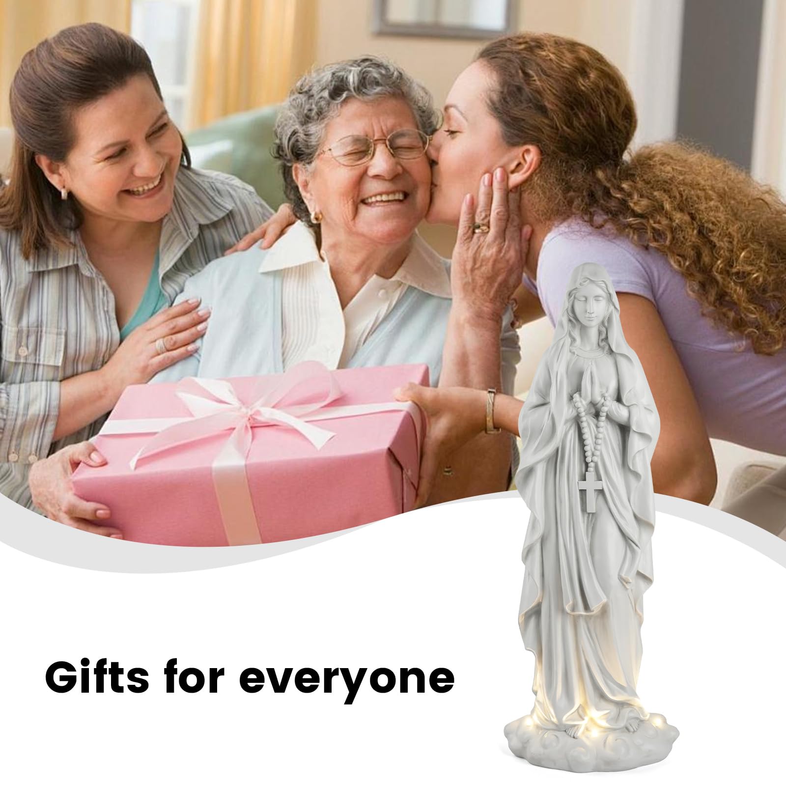 VChymm statue makes a thoughtful gift for gardens, patios, or memorial spaces.