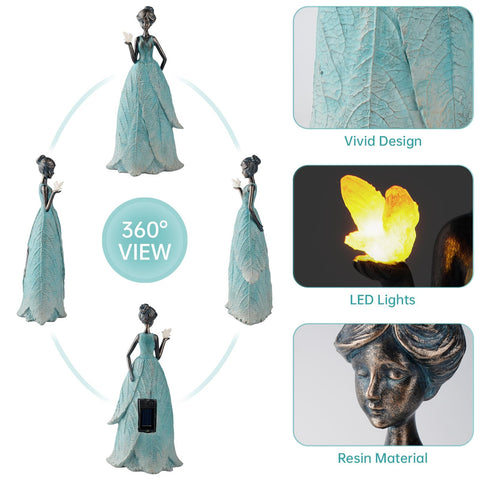 UV-resistant paint keeps the leaf angel statue vibrant through seasons.