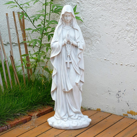VChymm yard patio decor statue creates a welcoming entryway focal point.