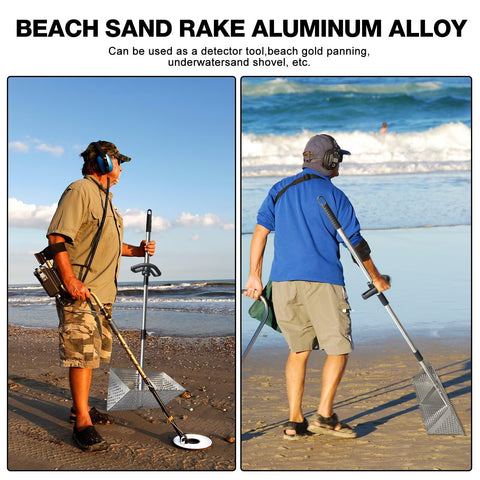 Vdsfand Sand Flea Rake ergonomic design reduces wrist fatigue.