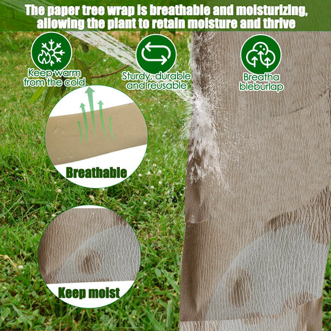 Vecacosic biodegradable wrap material provides eco friendly trunk protection
