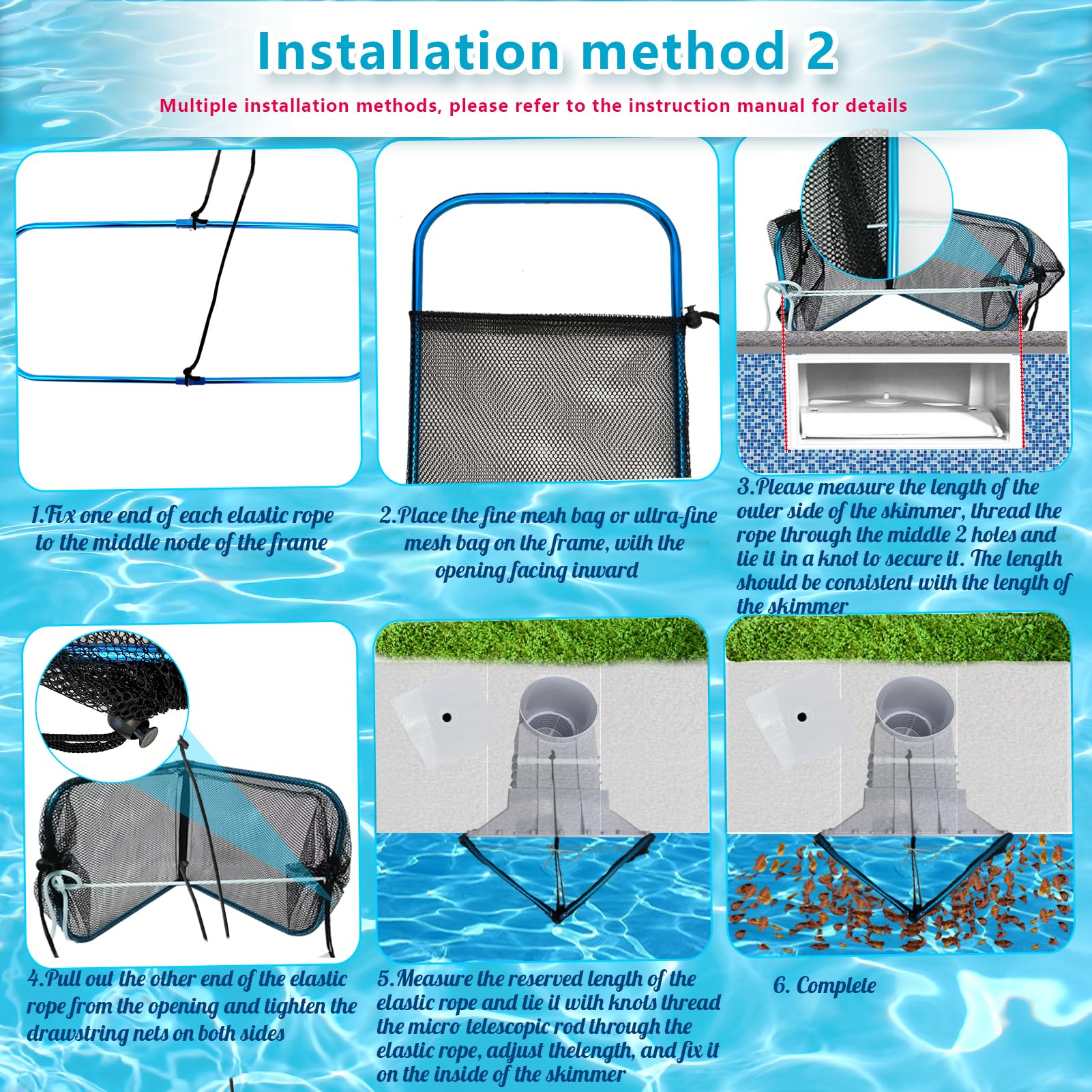 Vecacosic pool skimmer guard offers two adjustable settings.