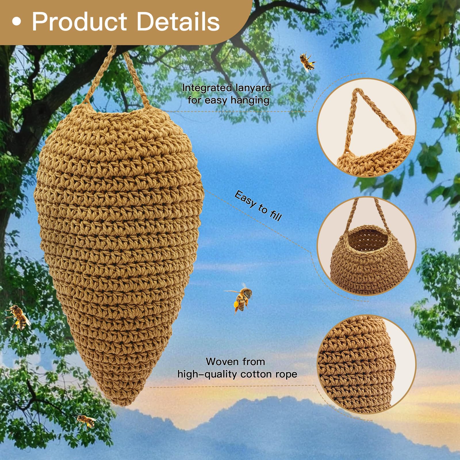 Vecacosic dark earthy nest decor complements garden spaces and eaves.