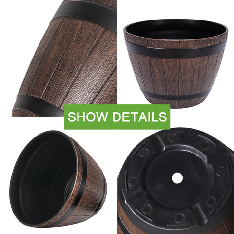 VECELO plant pots with saucers, catch excess water and keep surfaces clean.