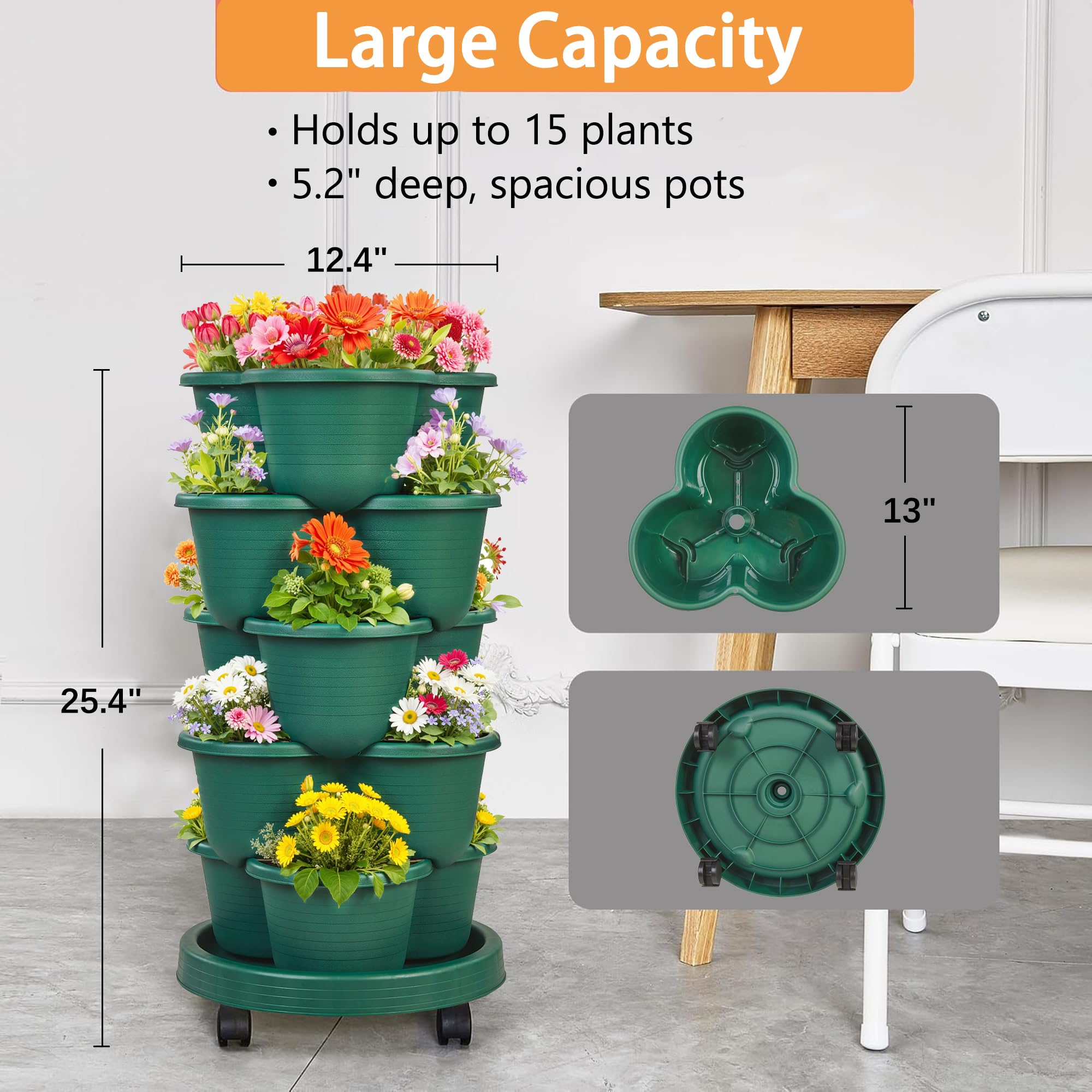 VECELO soil separators illustrate organized soil layers for tidy, healthy plant spacing.