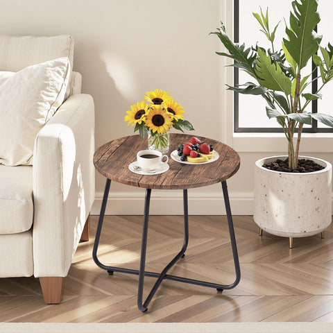 VECELO adjustable feet detail stabilizes the table on uneven surfaces.