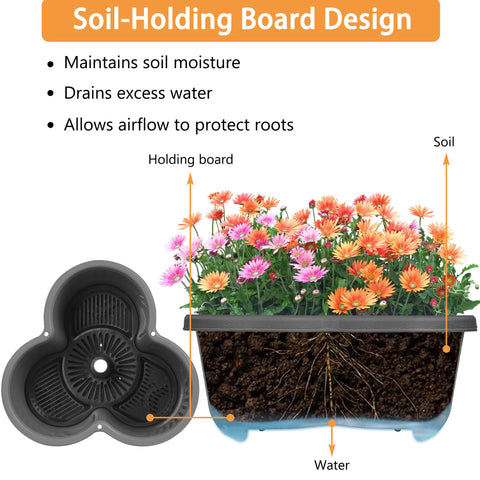 VECELO concept illustration of soil moisture retention for reduced watering.