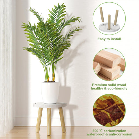Vecxoty plant stands with a sturdy triangular base for heavy pots
