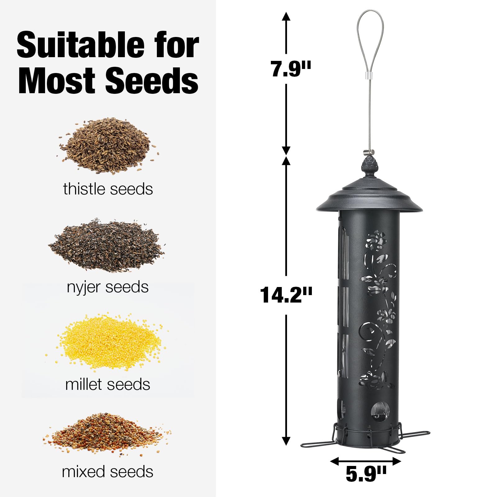 Ideal balcony addition for nature lovers and bird watchers accessing small songbirds.