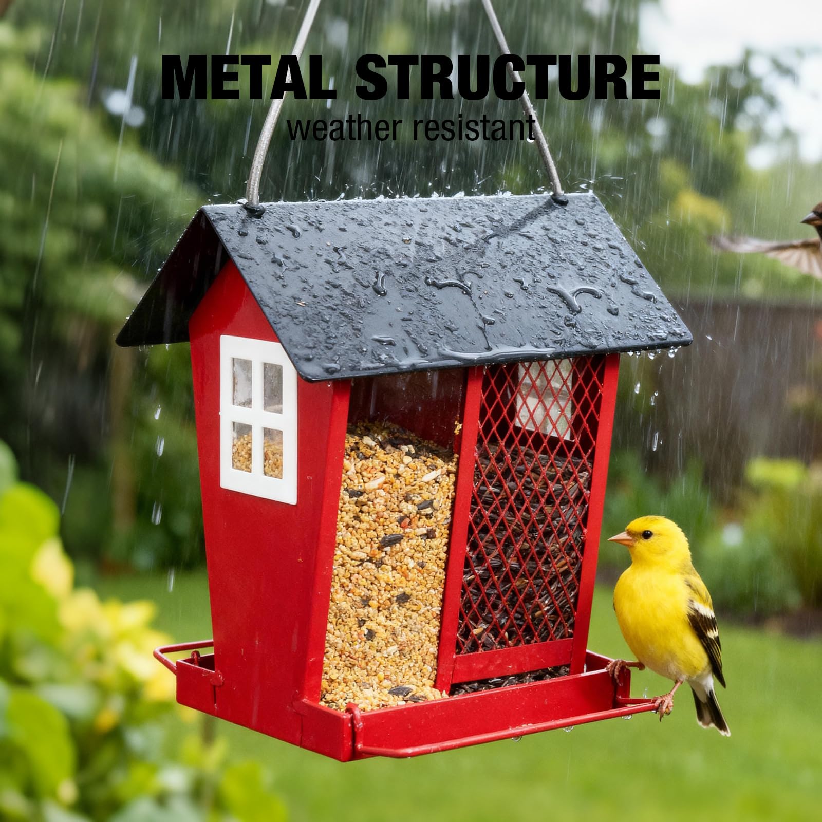 Veehoo weather-resistant metal construction for outdoor use